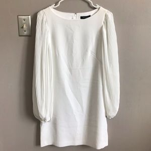 Puff sleeve white dress